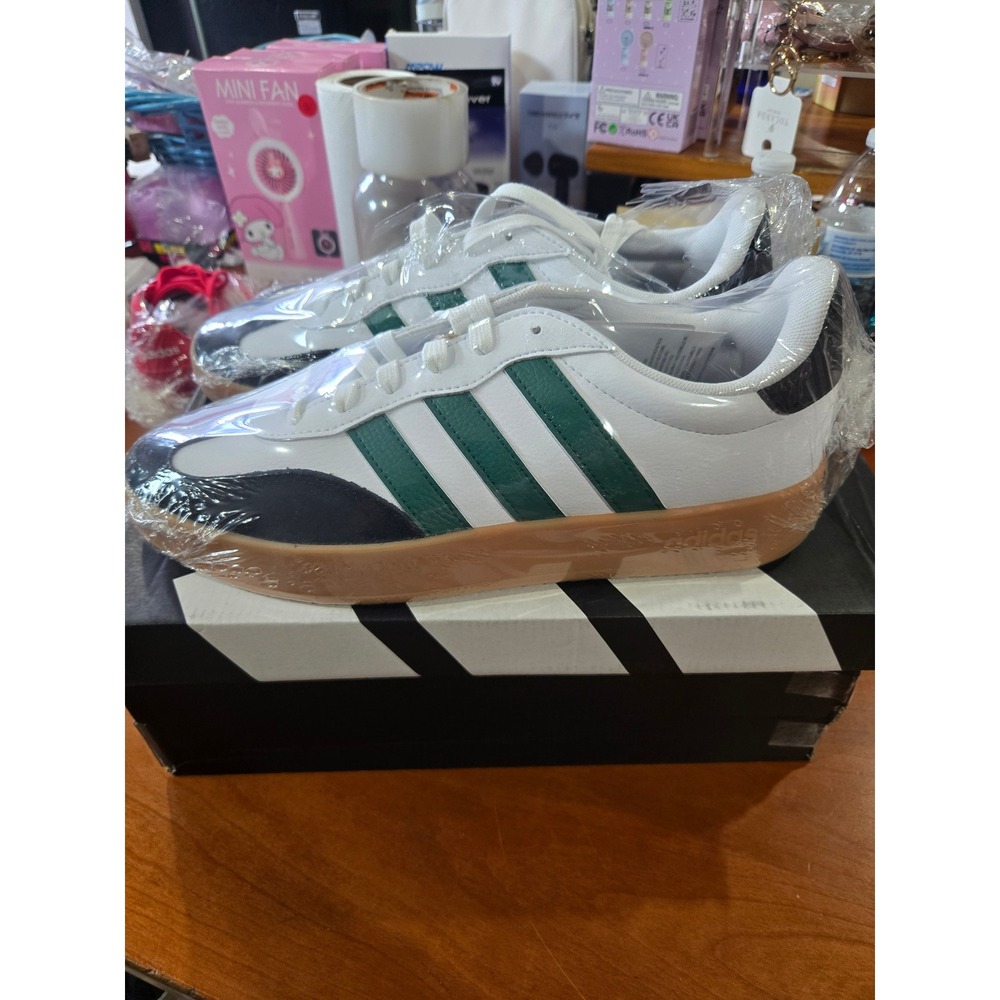 Adidas Barreda Sportswear Sneakers White Green Black Gum JR1323 Mens 10.5